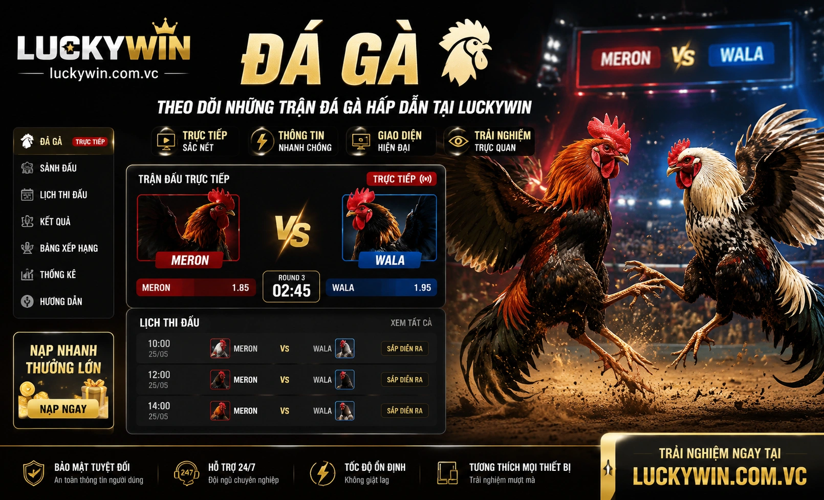 Khu VIP Đá Gà LUCKYWIN Khu VIP Đá Gà LUCKYWIN